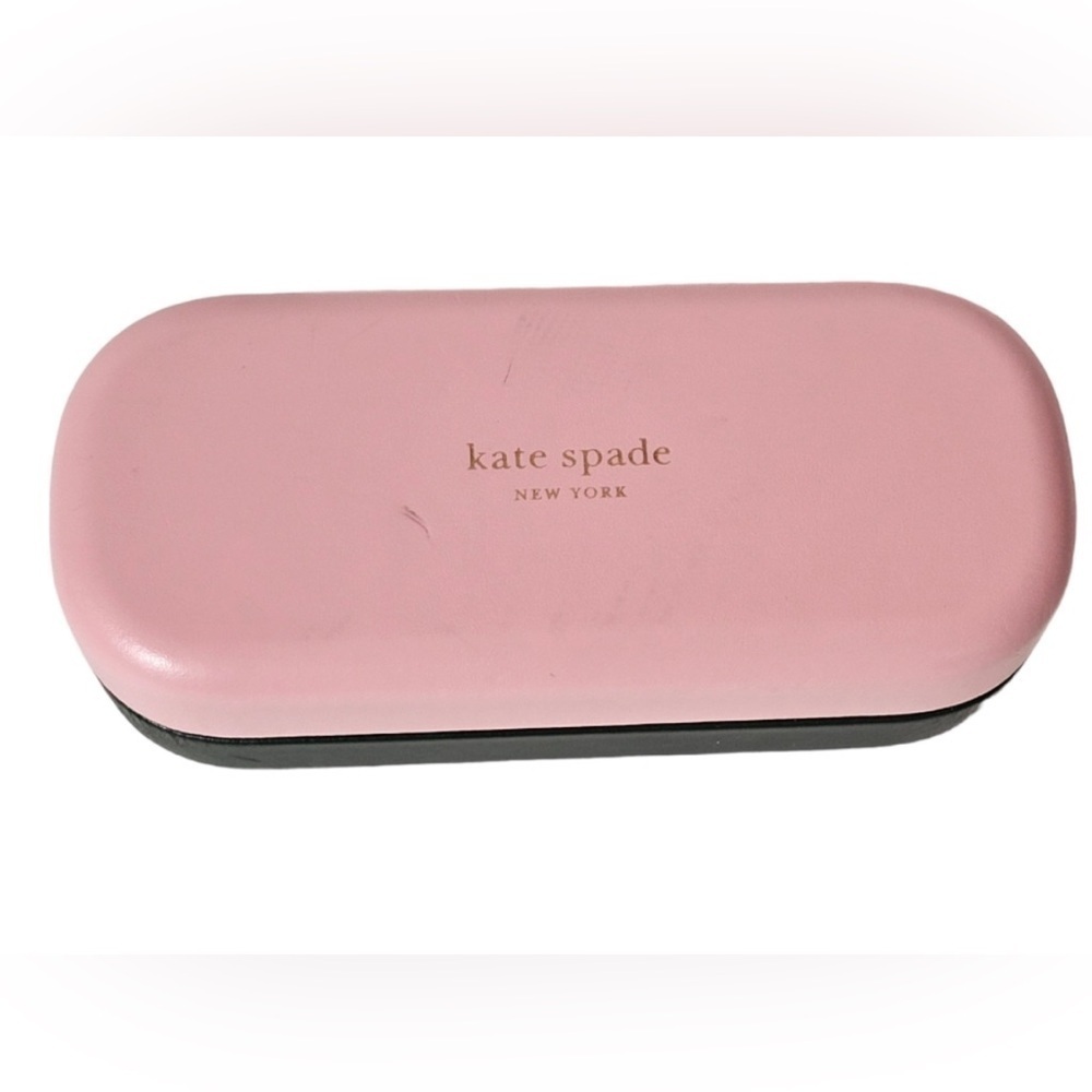 Kate Spade Pink And Hunter Green Glasses Case